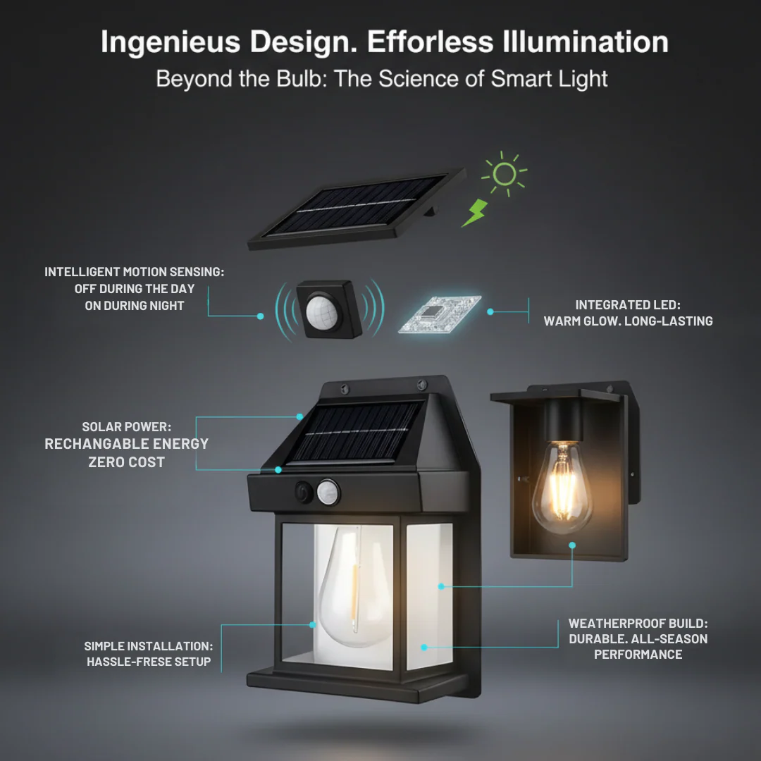 LED Solar Wall Lamp – Product Features