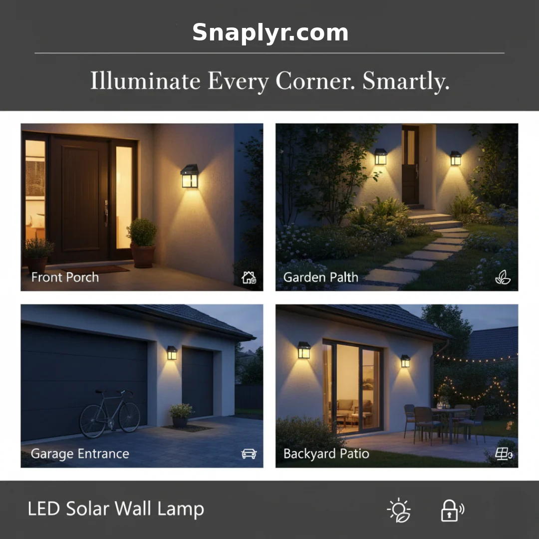 LED Solar Wall Lamp – Easy Installation
