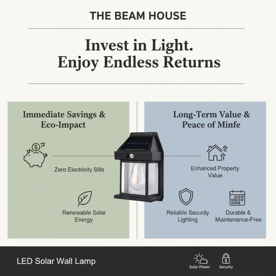 LED Solar Wall Lamp – Before and After