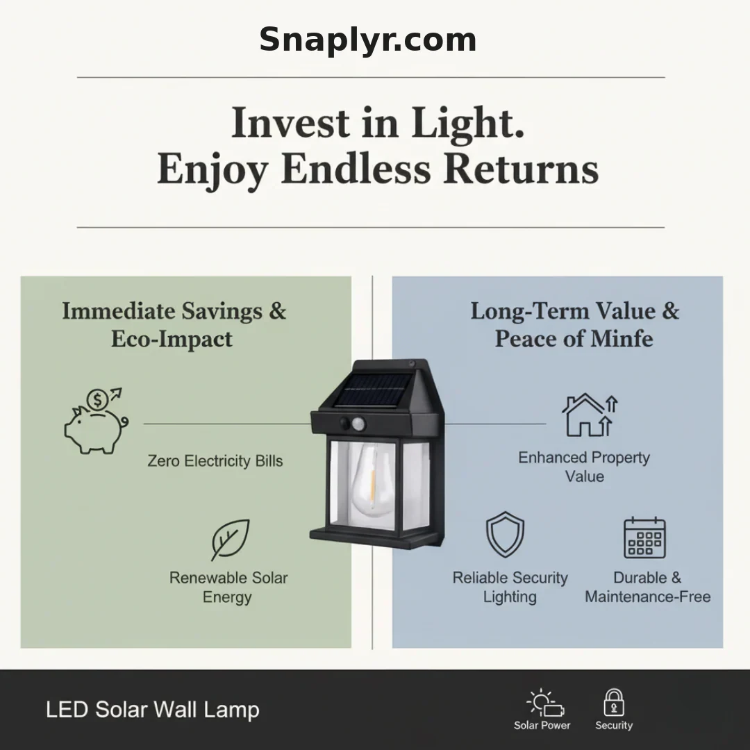LED Solar Wall Lamp – Before and After