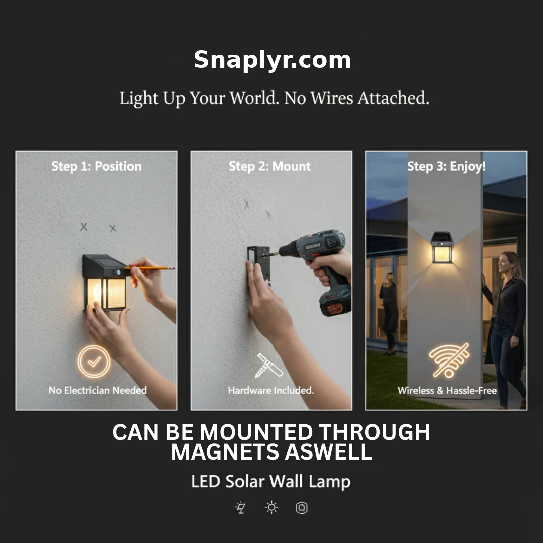 LED Solar Wall Lamp – View 6