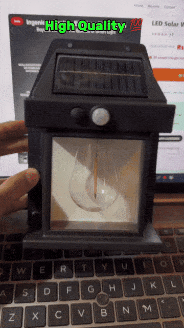 LED Solar Wall Lamp – Off At Day On At Night