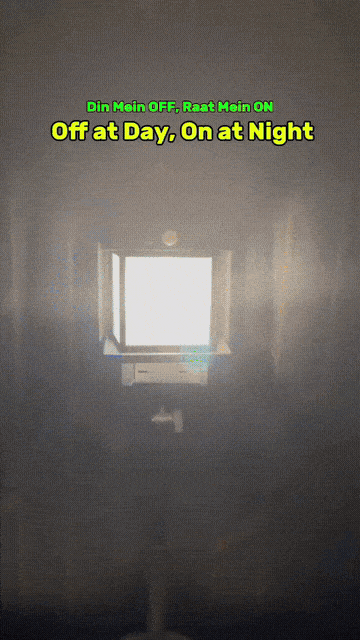 LED Solar Wall Lamp – 360 View